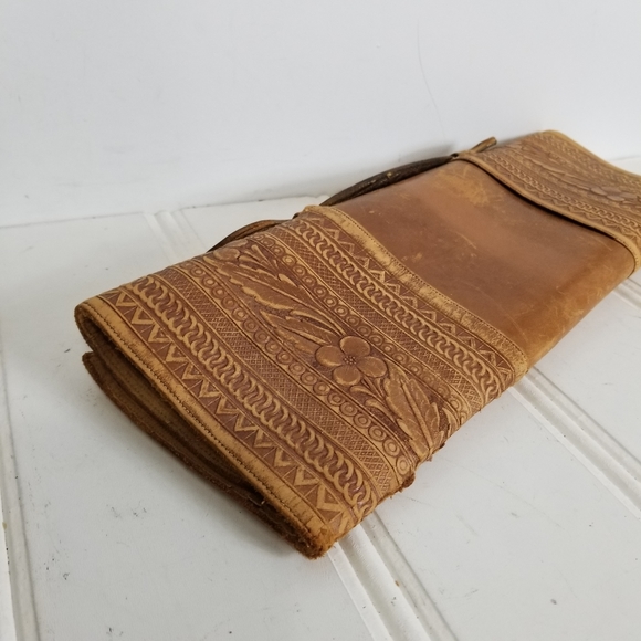 Vintage Office Leather Parchment Paper Holder Poshmark